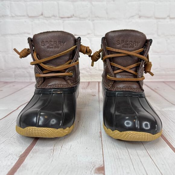 Sperry Top-Sider Saltwater Duck Brown Boots Toddlers Size 6 - Picture 5 of 9